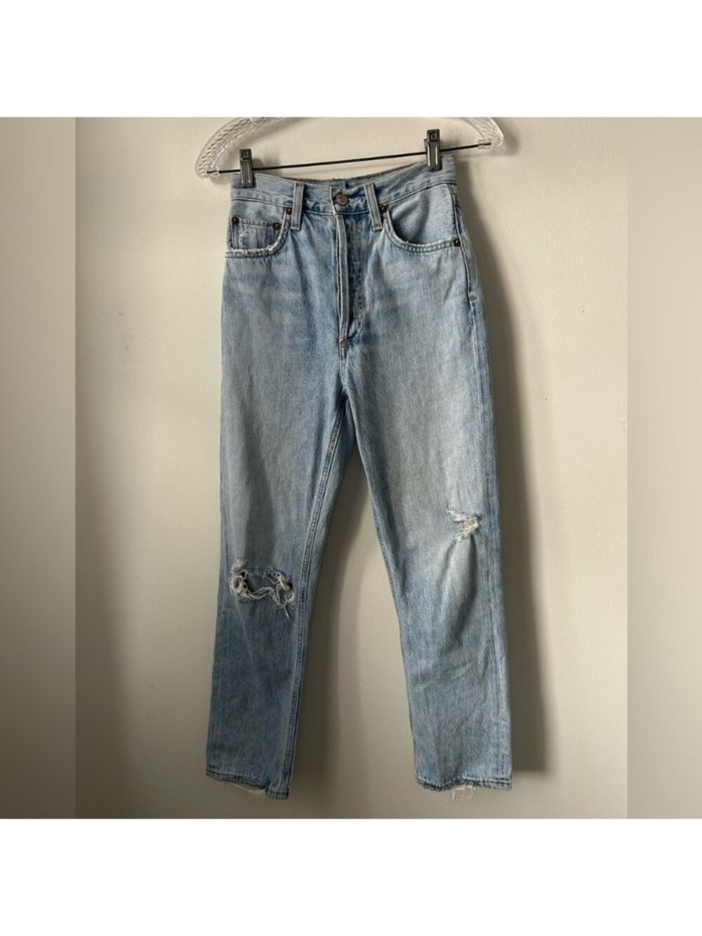 Agolde Riley High‎ Rise Straight Leg Jeans